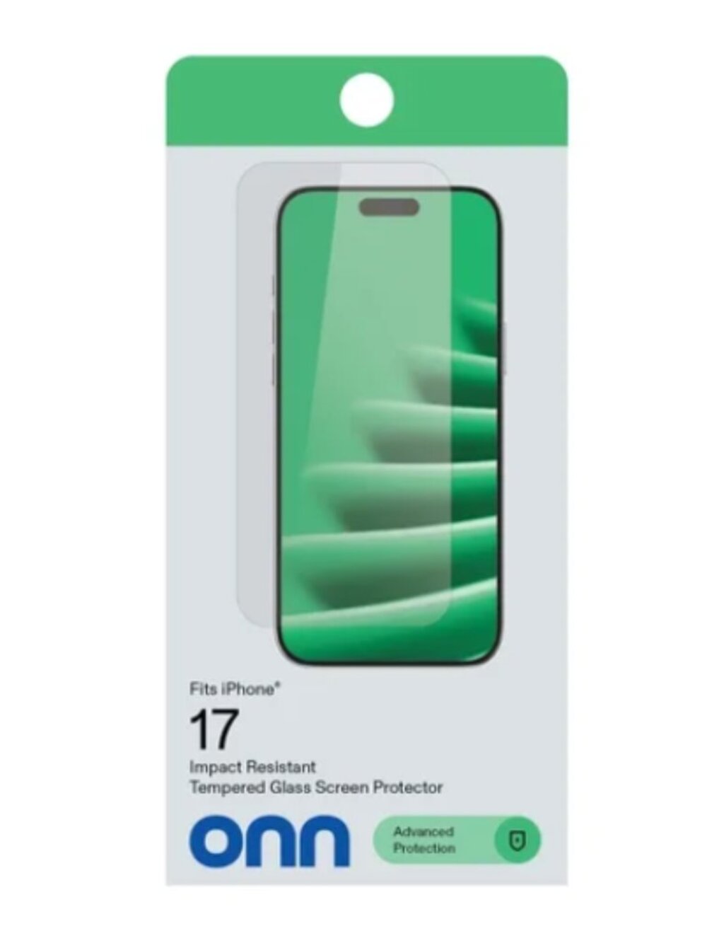 onn Impact Resistant Tempered Glass Screen Protector Tray for IP 17